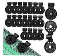 ibasenice 50 Pièces Pinces Robustess pour Fixation De Protection Solaire pour Auvent Et Serre Clips pour Stores Et Rideaux De Jardin