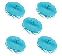 ibasenice 5pcs Brosse à Cheveux Plastique Ronde pour Shampooing et Massage du Cuir Chevelu, Écologique, Démontable, pour Usage Domestique et Massage Quotidien Couleur Couleur Aléatoire