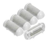 ibasenice 5pcs Rouleaux de Recharge en Plastique pour Outil de Pédicure Électrique, Remplacement Facile, Soin des Pieds Secs et Abîmés