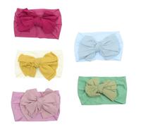 ibasenice 5pièces Bandeaux Noeud Pour Garçon Fille Fille Élastiques Jolis Nœuds Cheveux Accessoires Cheveux