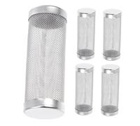 ibasenice 5pièces Filtre pour Aquarium Protection pour Alevins Déflecteur Aspiration pour Poissons Petits Couvercle Entrée Eau Acier Inoxydable