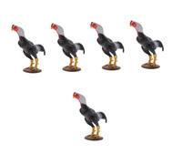 ibasenice 5pièces Jouet Éducatif Plastique Modèle De Coq De Combat Accessoire De Décoration pour Garçon Fille Jouet Réaliste pour Apprentissage Précoce Et Jeu Amusant