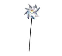 ibasenice 6 Ensembles Dispositif de Chasse Aux Oiseaux Forme de Moulin à Vent avec Tige de pour Décoration et Protection Jardin