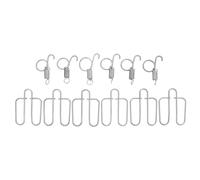 ibasenice 6 Ensembles Durable Door Spring Hooks for Rabbit and Small Animal Cages Multi Purpose Fixed Latch for Bird Chicken and Pigeon Doors