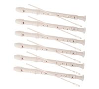 ibasenice 6 ensembles Flûtes à Bec Soprano Style Allemand pour Débutants Garçon Fille et Écoles avec Tige de Nettoyage Instrument de Musique pour Cours Collectifs