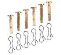 ibasenice 6 Ensembles Kit de Goupilles de Cisaillement pour Souffleuse à Neige Remplacement Pratique des Accessoires de Déneigement Équipement pour Sécurité et Performance