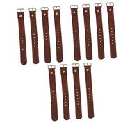 ibasenice 6 Paires Lot de Sangles Réglables Cuir pour Panier de Garçon Fille Attaches Résistantes et Durables pour Fixation Panier Guidon Accessoires et Compacts