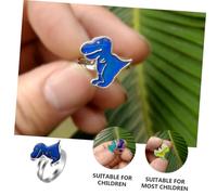 ibasenice 6 pièces Bague Humeur Dinosaure Ajustable Changeant de Couleur pour Femmes et Garçon Fille Anneaux Ouverture Reflétant les Émotions Cadeau Anniversaire Lot Kermesse