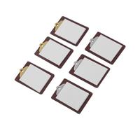 ibasenice 6 Pièces Clipboards for Tiny Whiteboard Model Lightweight Portable Dollhouse School Supplies for DIY Scene Decoration