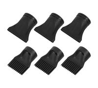 ibasenice 6 Pièces Embouts Diffuseurs pour Sèche-cheveux en Plastique Noir, Concentrateurs Précis Portables pour Coiffure à Domicile et Salon, Outil Polyvalent de Coiffage
