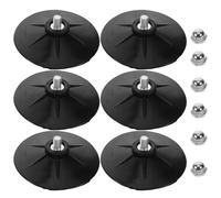 ibasenice 6 Pièces Kit de Ventouse pour Paquet de Frappe, Support à Ventouse Boxe, M8, Caoutchouc et Métal, Noir, Forte Adhérence, pour Maison et Kickboxing