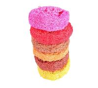 ibasenice 6 Pièces Lotus Root Shaped Pet Molar Toy Set Durable Loofah Chewing Plaything for Hamster and Rabbit Medium Safe for Oral Care and Biting Random Colors Couleur