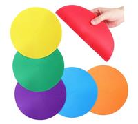ibasenice 6 pièces Marqueurs Ronds Antidérapants pour Entraînement Sportif et Salles de Classe et Portable Résistant et Polyvalent pour Gym Pelouse et Moquette