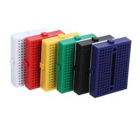 ibasenice 6 pièces Mini Platines Expérimentation sans Soudure pour Laboratoire Petites Breadboards Colorées pour Projets Circuits Électroniques Fixation Sûre des Composants Kit Pratique