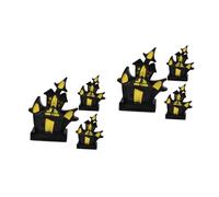 ibasenice 6 Pièces Mini Résine Décoration Aquarium Halloween pour Poisson Réaliste et Durable Accessoires pour Aménagement de Bocal