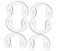 ibasenice 6 pièces Plaquettes Nez Silicone Souple U Antidérapantes pour Lunettes Lourdes Sport et Travail Recharge Facile pour et Solaire Compatibles Garçon Fille et Adultes