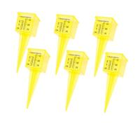 ibasenice 6 Pièces Pluviomètre Transparent Pouce pour Jardin Extérieur Mesure Précise de Pluie pour Pelouse Jauge Eau Compacte et Facile à Installer