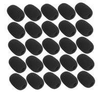ibasenice 60 Pièces Lot de Bonnettes Mousse Micro Casque Mini Anti-vent Bruit Compatible Micros Lavalier Fil Protection Légère pour Performances Extérieur