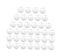 ibasenice 60pièces Inserts pour Hochets Blancs Plastique pour Jouets de Garçon Fille Inserts pour Hochets Crochet Soi-même pour Nourrissons