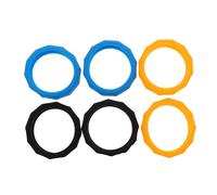 ibasenice 6pièces Anneaux De Silicone Antidérapants Pour Microphone Accessoires De Microphone Sans Fil De Éléments