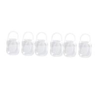 ibasenice 6pièces Boîte à Tétines Portable De Contenants Transparents Pour Bébés Anti-poussière Et Rangement Pratique
