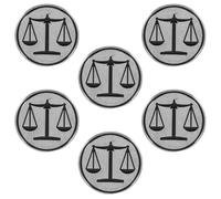 ibasenice 6pièces Broche Justice Métal pour Homme Insigne de Revers pour Avocat Juriste ou Étudiant Droit Accessoire Vintage pour Costume ou Chemise