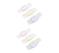 ibasenice 6pièces Ceinture Élastique Pour Couches Garçon Fille Coton Ajustable Et Lavable Bleu Jaune Rose Fixation Pratique Et Confortable Pour Garçon Et Fille