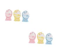 ibasenice 6pièces Éponge De Bain Garçon Fille Cartoon Balles De Adorables Pour Garçon Fille Accessoires De Bain Amusants Style Aléatoire