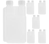 ibasenice 6pièces Flasques Plastiques Réutilisables avec Doseur Intégré pour Transport Événements Festifs et Voyages Flasque Vin Alcool Spillproof