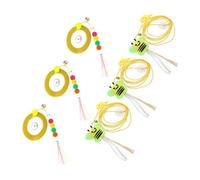 ibasenice 6pièces Jouets Suspendus pour Chat Forme Abeille Et Chenille Rétractable Jeu Interactif Exercice pour Chat Intérieur