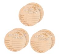 ibasenice 6pièces Panneau Bois Pour Annonce De Naissance De Signe De Naissance Bois Personnalisé Souvenir De Né Détails De
