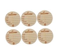 ibasenice 6pièces Panneaux Pour De Jalons Mensuels Et Noms Accessoires Photo Pour Nourrissons Pour Capturer La Mensuelle
