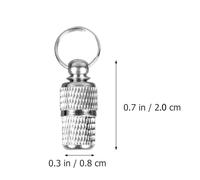 ibasenice 6pièces Pendentif Anti-Perte pour Collier Chien Chat Étiquette Identité avec Anneau Baril Porte Adresse pour Colliers Animaux De Compagnie