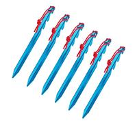 ibasenice 6pièces Piquets De Tente Durables Alliage Aluminium Lot pour Camping Et Activités De Plein Air Facile à Extraire Transporter