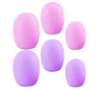 ibasenice 6pièces Protection Pinceaux Maquillage Silicone Couvre Brosse Portable et Lavable pour Fond de Teint Correcteur et Ombres à Paupières