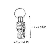 ibasenice 6pièces Tube Identification pour Animaux Barillet Identification pour Chien Tube Anti-Perte pour Animaux Étiquette De Nom Et Adresse Pendentif à Suspendre pour Collier