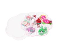 ibasenice 7 paires Boucles Oreilles Clips Garçon Fille Sans Perçage Accessoires Oreille Motifs Fruits Pâte Polymère Cadeau Filles Garçons