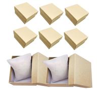 ibasenice 8 pièces Boîte de Rangement Montres et Bijoux Papier Kraft Coffret Vintage avec Compartiment et Coussin Amovible Organisateur Montre Rétro pour Cadeau et Usage Personnel