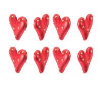 ibasenice 8 Pièces Broche Cœur Rouge Émail Bijou Cœur pour Femme de Mariée Lot de Broches Valentine