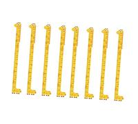 ibasenice 8 Pièces Dessin Animé Tableau De Croissance Appliques Embellissements Enfants Tableau De Mesure De La Hauteur Pvc Mesure De La Hauteur Sticker Mural Jaune