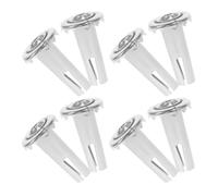 ibasenice 8 Pièces Manchon Pivotant en Fer Argenté pour Support de Roulette à Tige, Douille de Fixation Solide et Facile à Utiliser, Adapté aux Meubles de Styles Variés