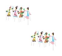 ibasenice 8 Pièces marionnettes d'ombres Chinoises marionnette d'ombre Théâtre de s Histoire Chinoise Jeu de rôle à Main fantoche Jouet Manuel Chine Enfant