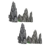 ibasenice 8 pièces Mini Rockery Ornaments for Bonsai Garden Assorted Artificial Stone Statues Compact Micro Landscape Decorations for Zen and Indoor Miniature Scenes