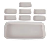 ibasenice 8 Pièces Plateau de Verres d'eau Plateaux bac à Eau pour Pot de Fleurs Soucoupe Pot de Fleurs avec Drainage planteur avec Drainage Grand Plateau Plastique Blanche