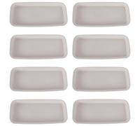 ibasenice 8 Pièces Plateau imperméable planteur Drainage Fleur sous Plateau de Soucoupe rectangulaire pour Plantes bacs à Plantes pour Pots rectangulaires Plastique Blanche