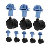 ibasenice 8 Pièces Remplacement pour Cages à Chat Lot de roulettes Pivotantes Stables Durables pour Déplacement Facile Silencieux Caisses à Animaux Accessoires pour Nettoyage Réorganisation