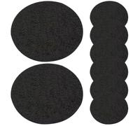 ibasenice 8 Pièces Tapis Ignifuge Coussinets Réutilisables pour Brûleur de Parfum Rond, en Coton, Mat Isolant Léger et Résistant la Chaleur, Adapté pour Aromathérapie Maison et Bureau