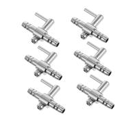 ibasenice 8 Pièces Vanne de Régulation Air INOX pour Aquarium Distributeur de Débit Unidirectionnel Régulateur de Flux pour Pompe à Air de Bassin