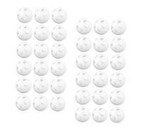 ibasenice 80pièces Hochets pour Bébés avec Inserts Billes Blanches pour Hochets de Rechange et Jouets de Garçon Fille Stimulation Auditive et Créativité DIY