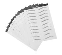 ibasenice 8feuilles Sourcils Adhésifs Repositionnables pour Maquillage Kit Faux Sourcils Naturels pour Débutantes